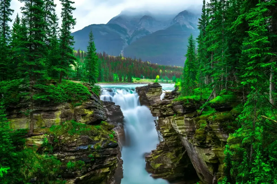 Athabasca Falls trail