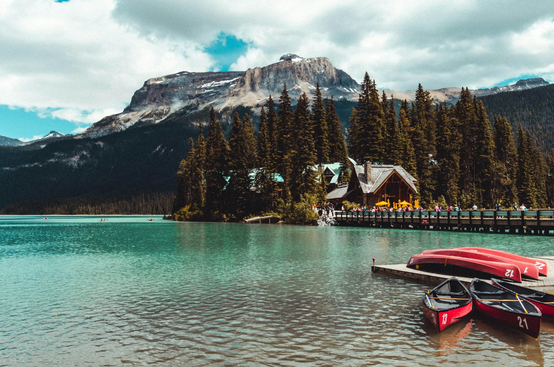 Emerald Lake canoeing